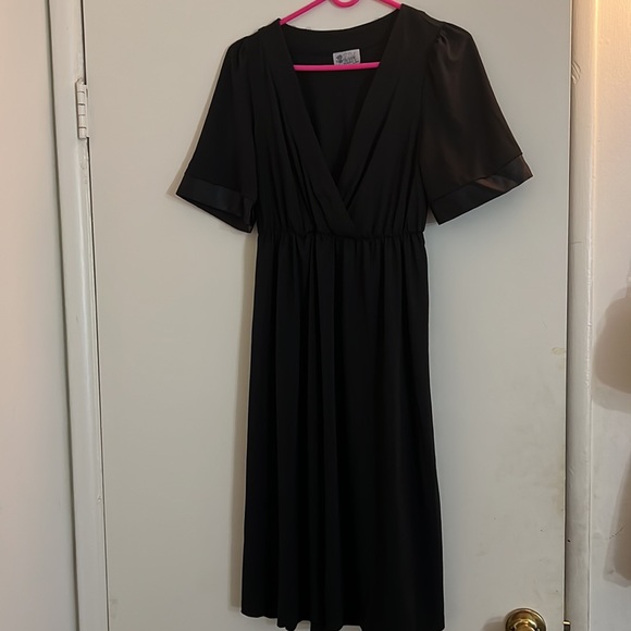 50s/60s vintage style black dress - Picture 4 of 7